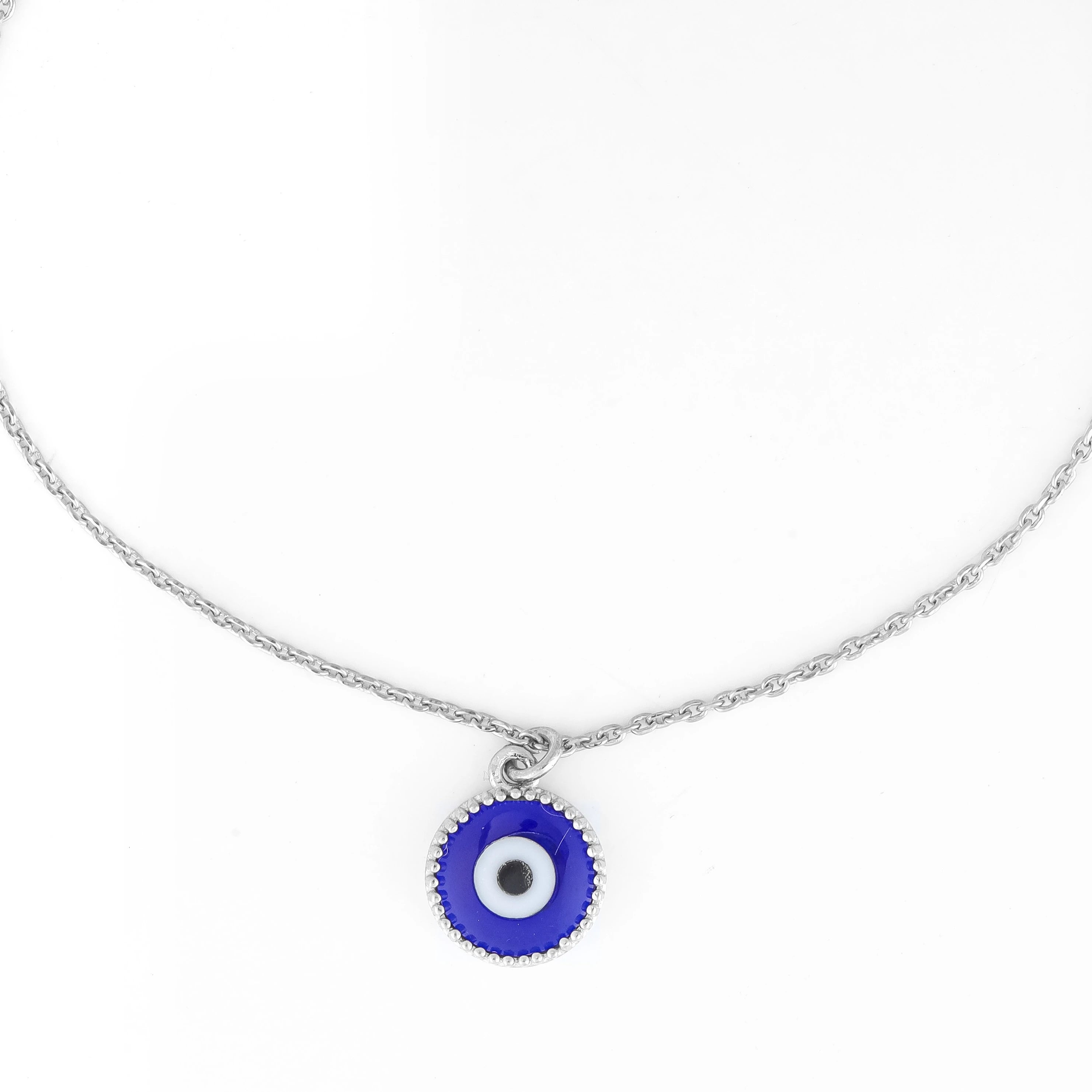 Evil Eye Drop anklet