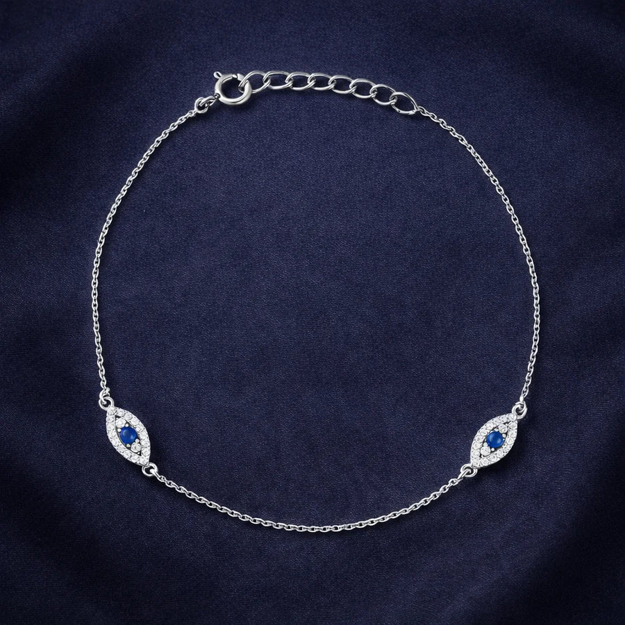 Minimalist Multiple Evil Eye Anklet