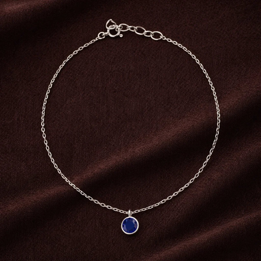 Blue Diamond Anklet