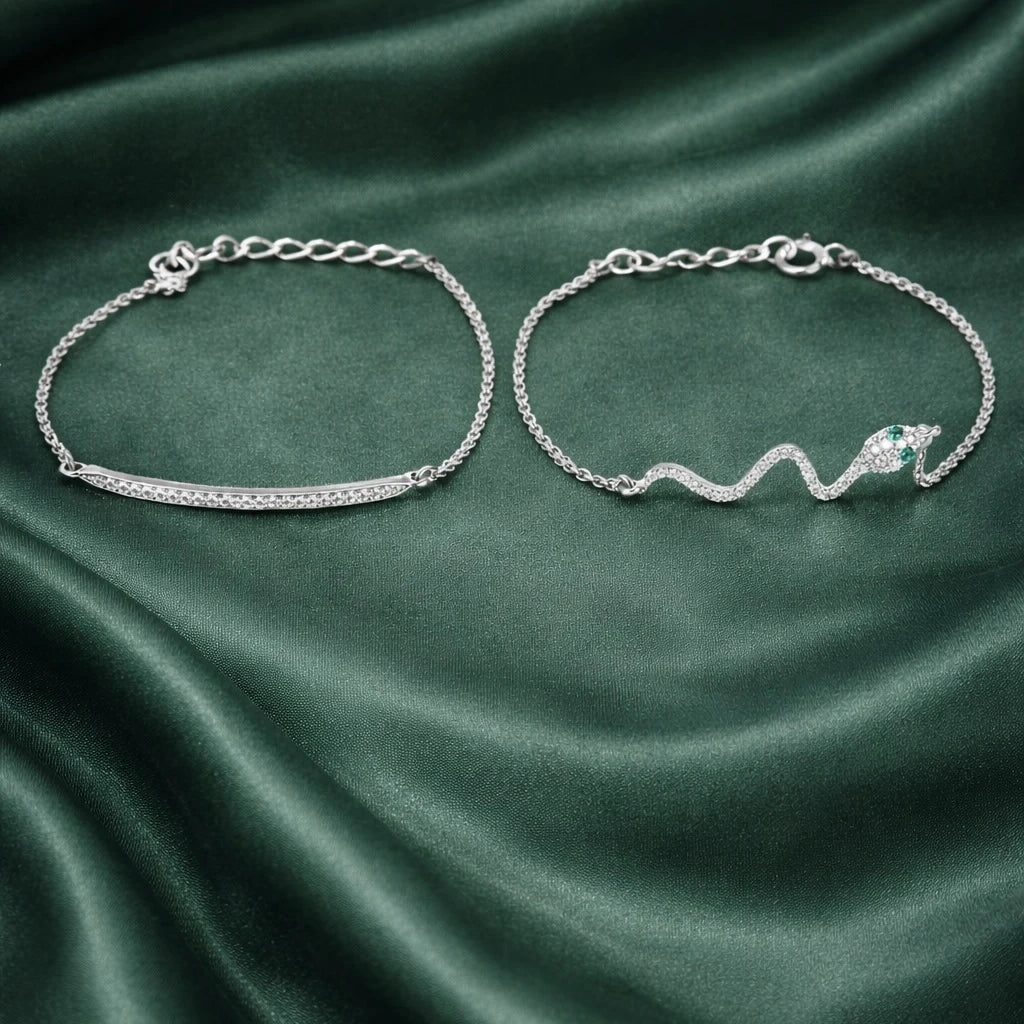 Snake Charm Bracelet Set