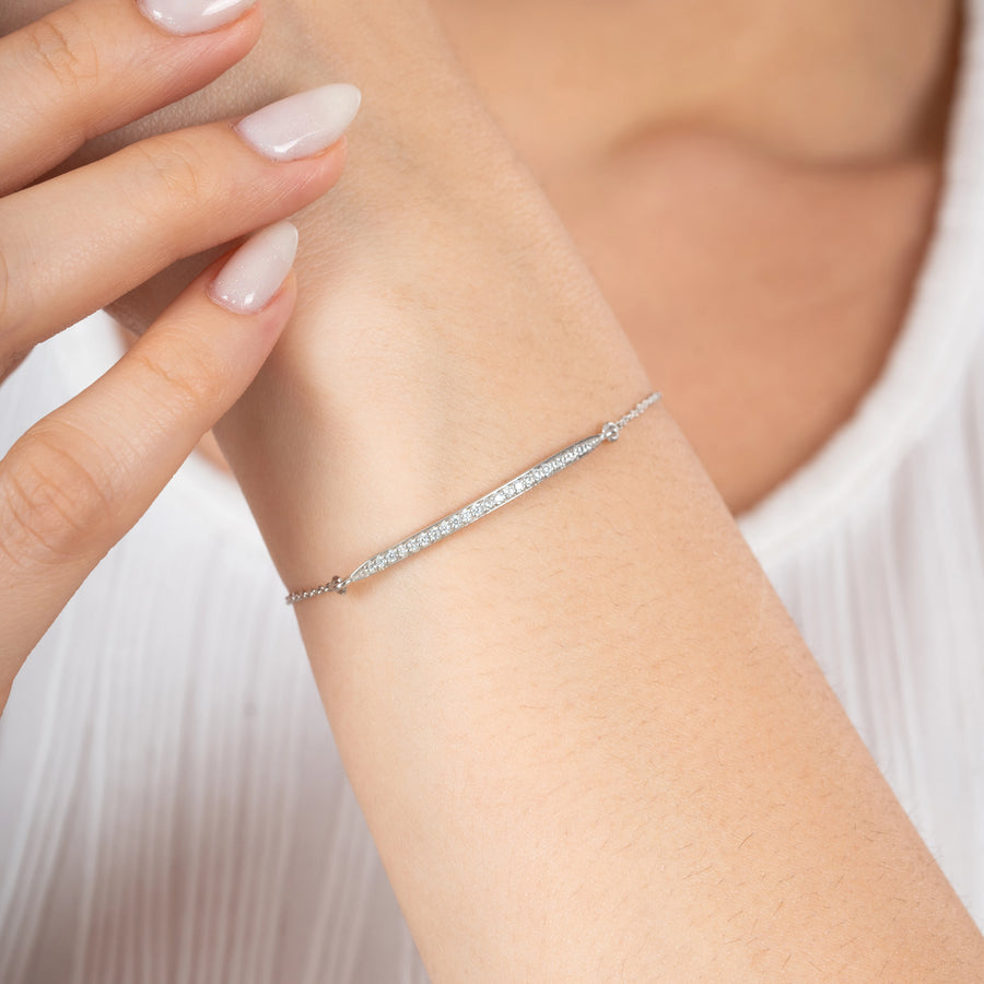 Linear Diamond Bracelet