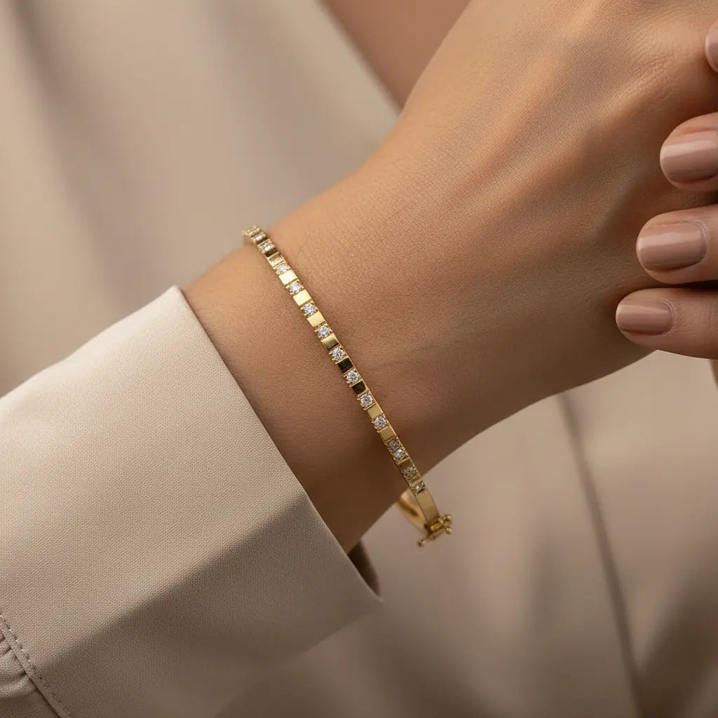 18KT Gold Timeless Spark Bracelet