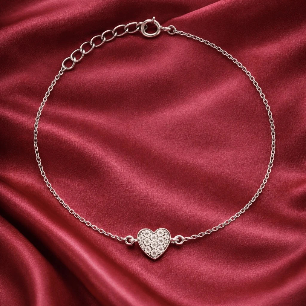 Heart Shape Diamond Bracelet