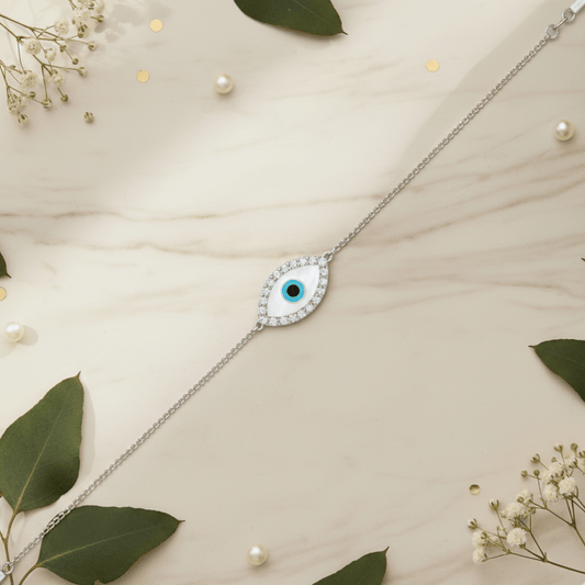 Minimalist Evil Eye Bracelet - 92Five