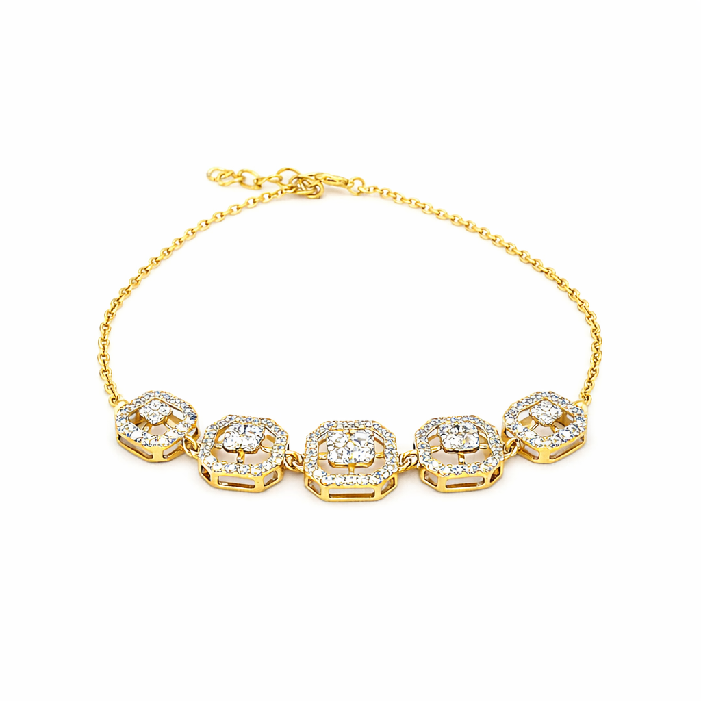 Royal Radiance 18K Gold Vermeil Bracelet