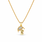 18KT Gold Plated Umbrella Kid Pendant