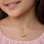 18KT Gold Plated Bunny Carrot Pendant