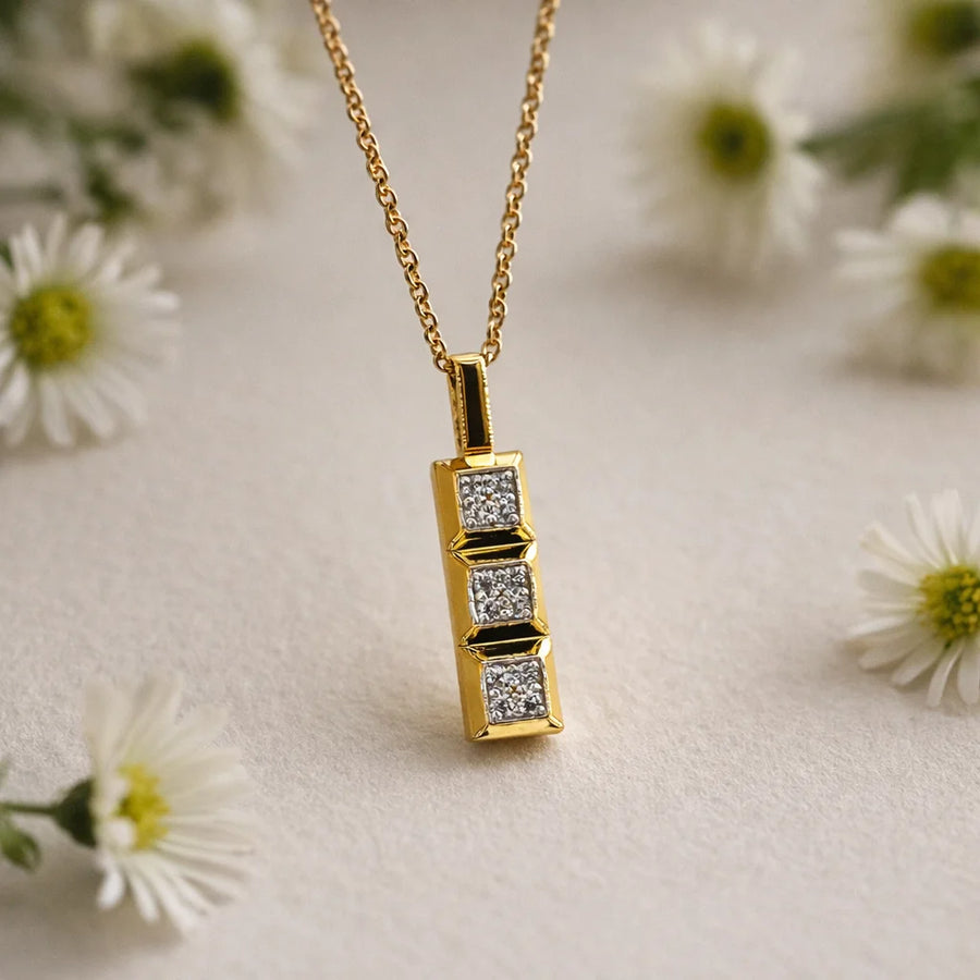 Trio Spark 18K Gold Vermeil Pendant