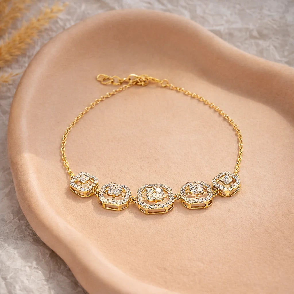 Royal Radiance 18K Gold Vermeil Bracelet Secondary image