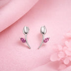 Tulip Minimalist Earrings