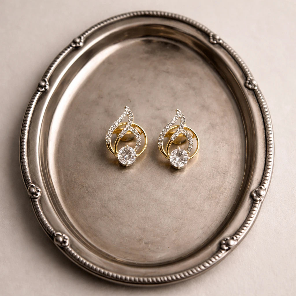 18KT Gold Eternal Flame Earrings