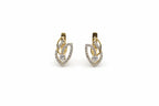 18KT Gold Twin Leaf Earrings
