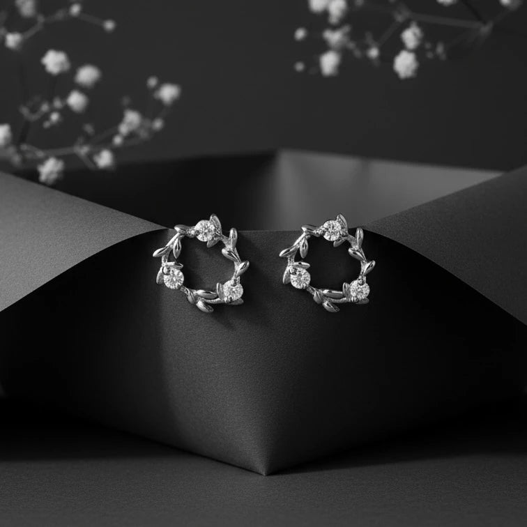 Flower Wreath Earrings