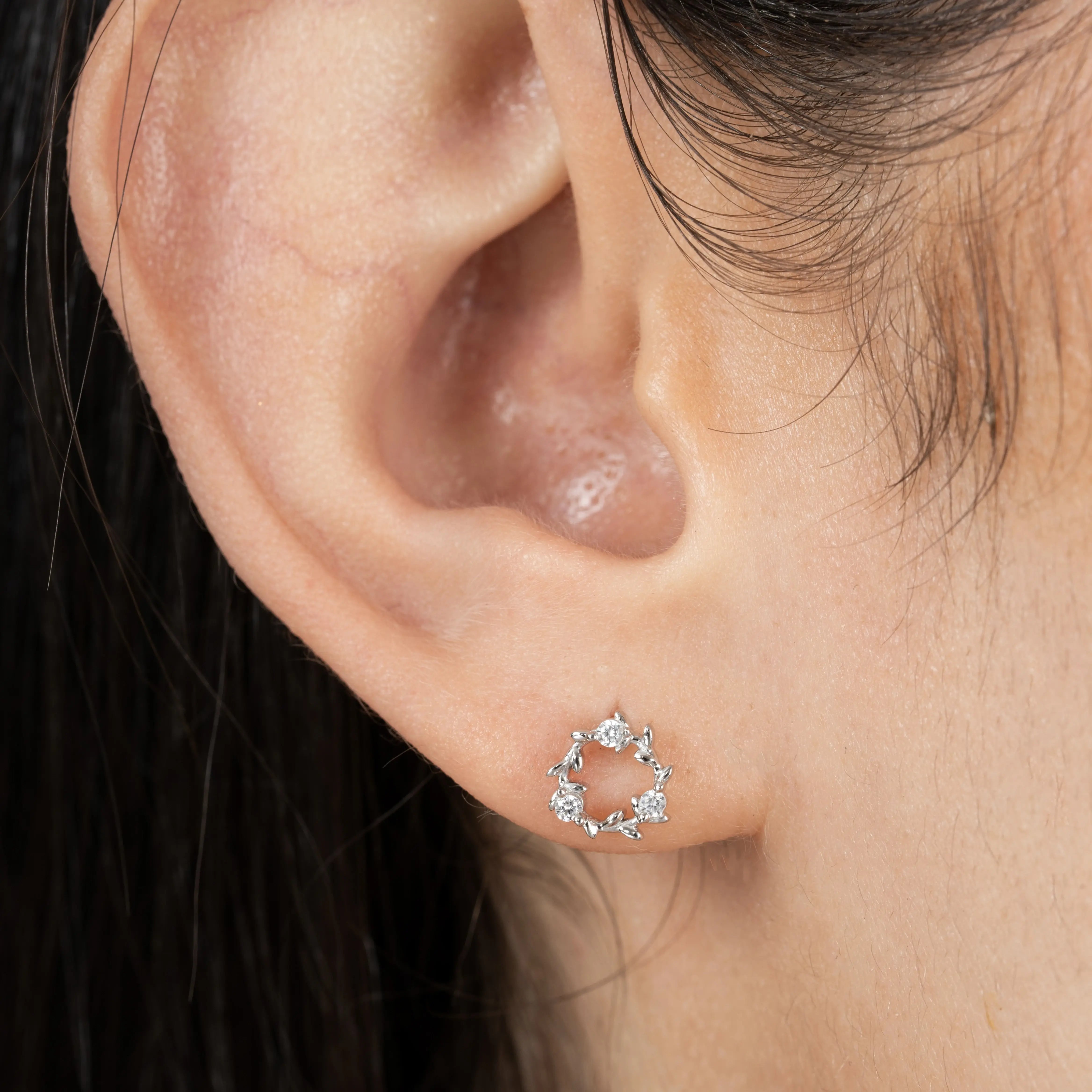 Flower Wreath Earrings Secondary image