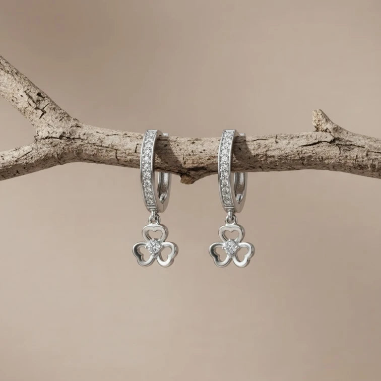 Luxury Diamond Flower Design Earrings – A Symbol of Floral Elegance, Love, and Timeless Beauty Main image