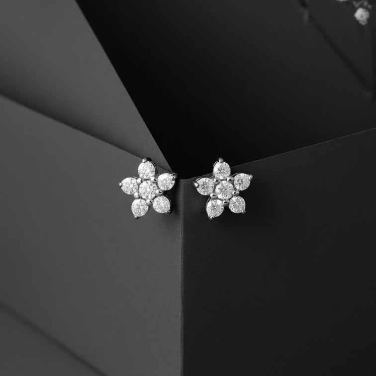 Floral Diamonds Earrings