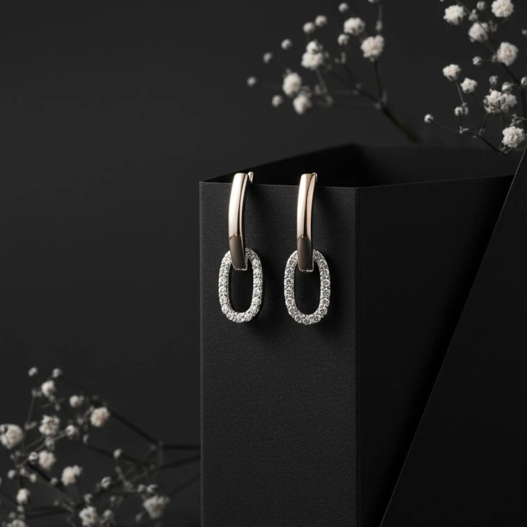 Circular Drop Earrings