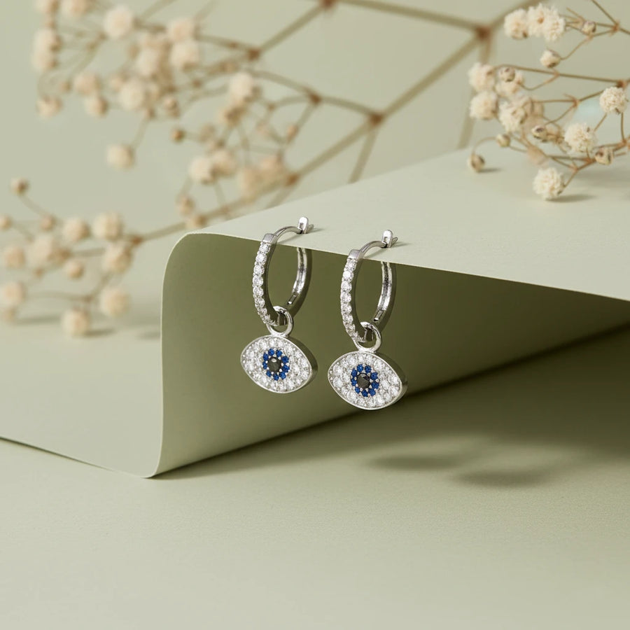 Evil Eye Drop Earrings