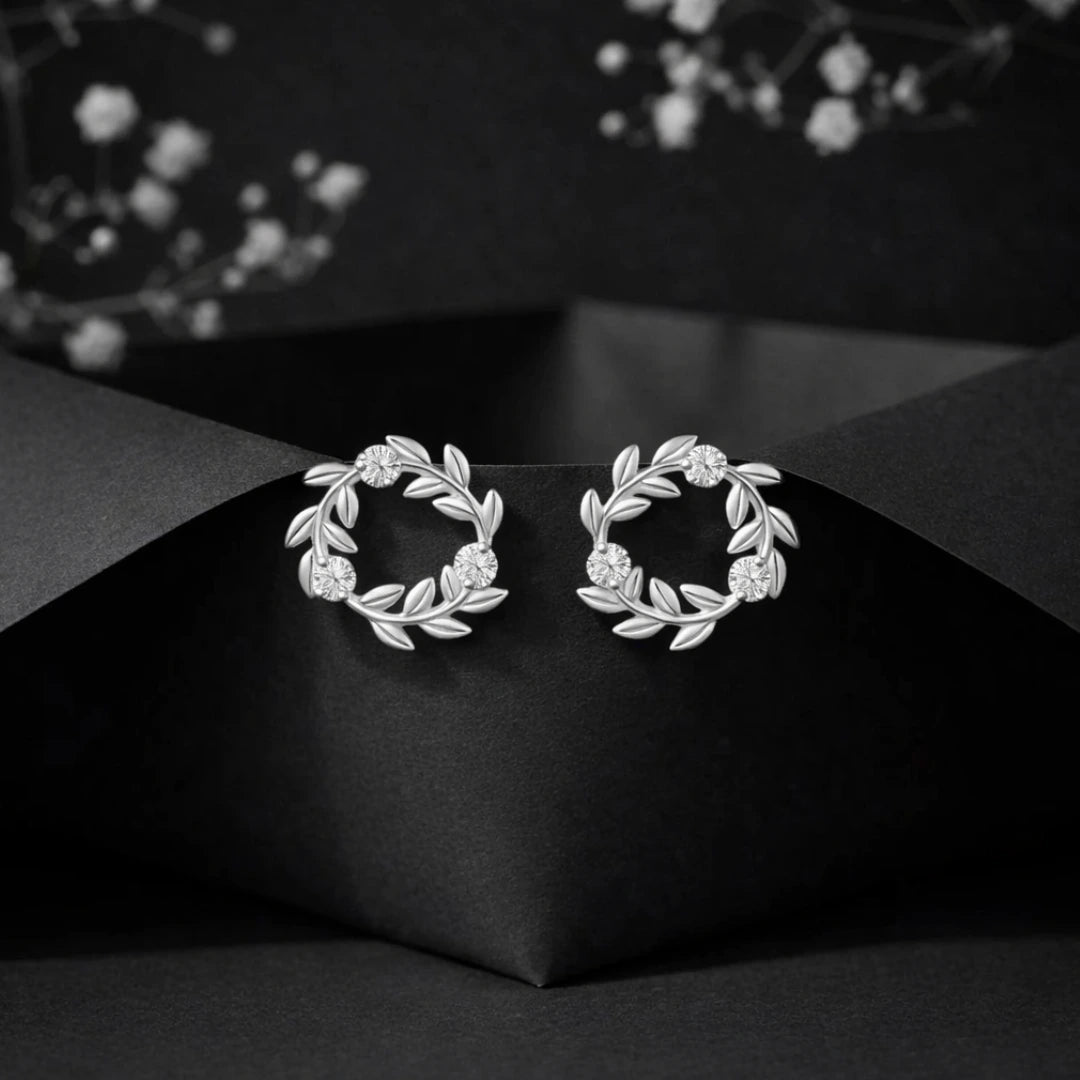 Flower Wreath Earrings Secondary image