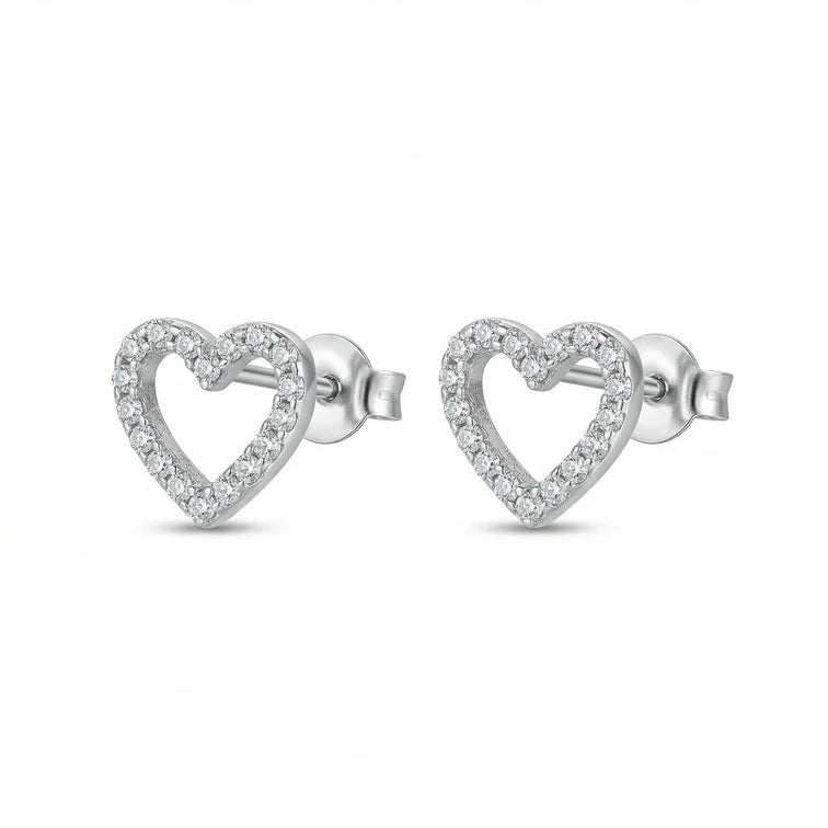 Diamond Heart Earrings Main image