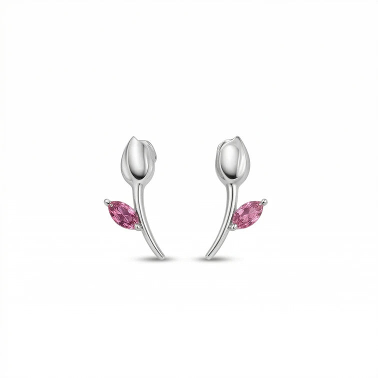 Tulip Minimalist Earrings