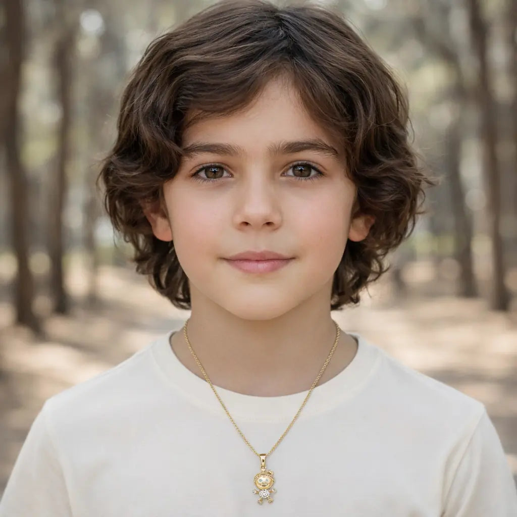 18KT Gold Plated Little Prince Pendant
