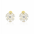18KT Gold Floral Spark Studs