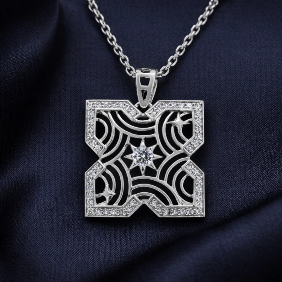 Silver Celestial Prism CZ Pendant