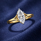 Gold Marquise CZ Elegance Ring