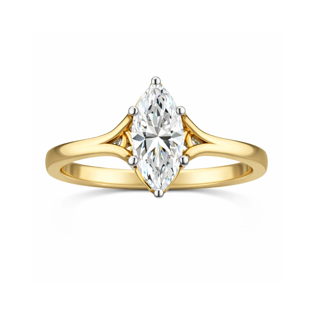 Gold Marquise CZ Elegance Ring Main image