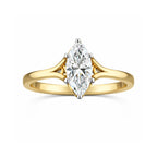 Gold Marquise CZ Elegance Ring