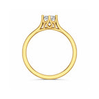 Gold Marquise CZ Elegance Ring