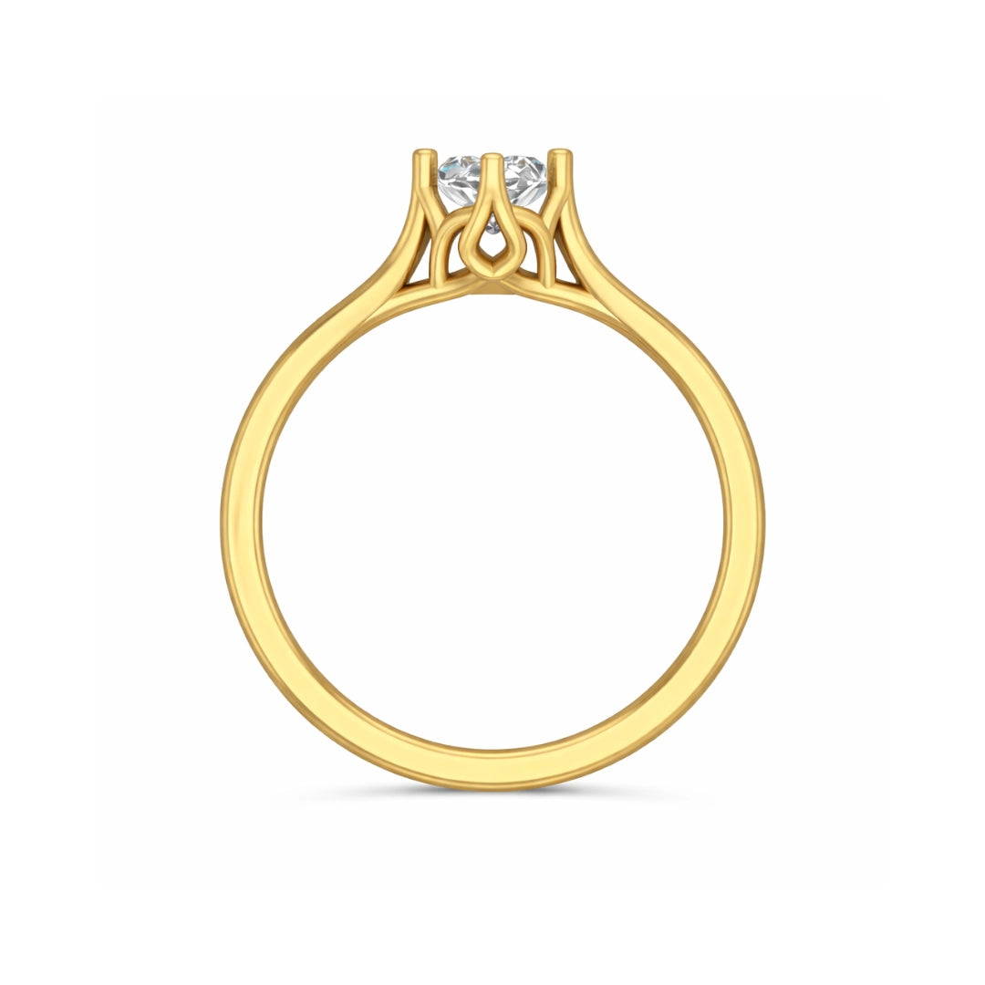 Gold Marquise CZ Elegance Ring
