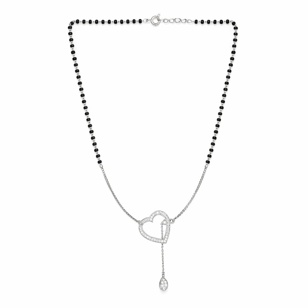 Heart Shape Delicate Diamond Mangalsutra