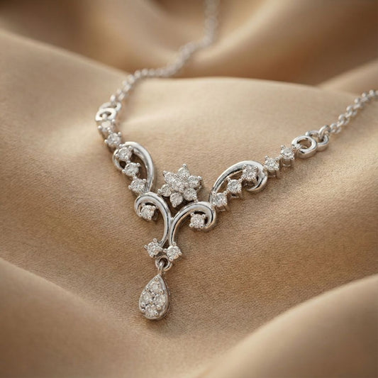 Floral Diamond Mangalsutra