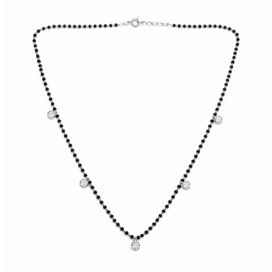 Black Beads and Diamond Mangalsutra