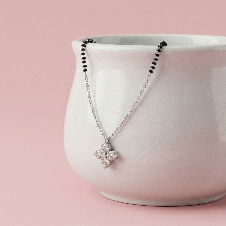 Diamond Flower Mangalsutra