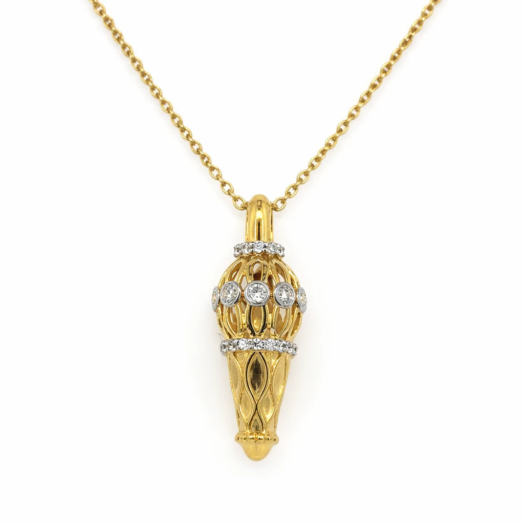 18KT Gold Hanuman mace (Gada) pendant