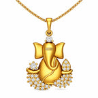 18KT Gold Ganesha Blessings Pendant