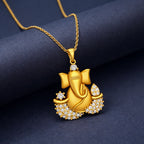 18KT Gold Ganesha Blessings Pendant