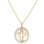 18KT Gold Ganesha Aura Pendant