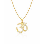 18KT Gold Om Radiance Pendant
