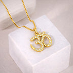 18KT Gold Om Radiance Pendant