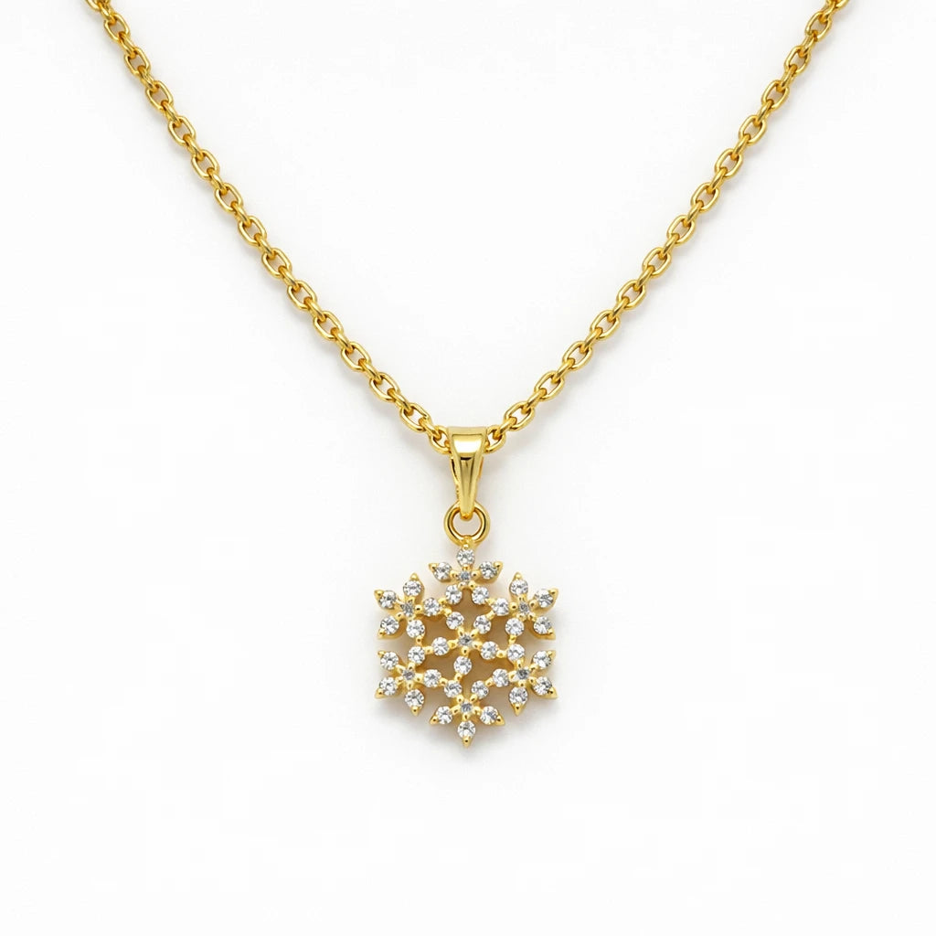 18KT Gold Radiant Bloom Pendant