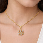 18KT Gold Radiant Bloom Pendant