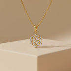 18KT Gold Radiant Bloom Pendant