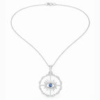 Sapphire Evil Eye Pendant