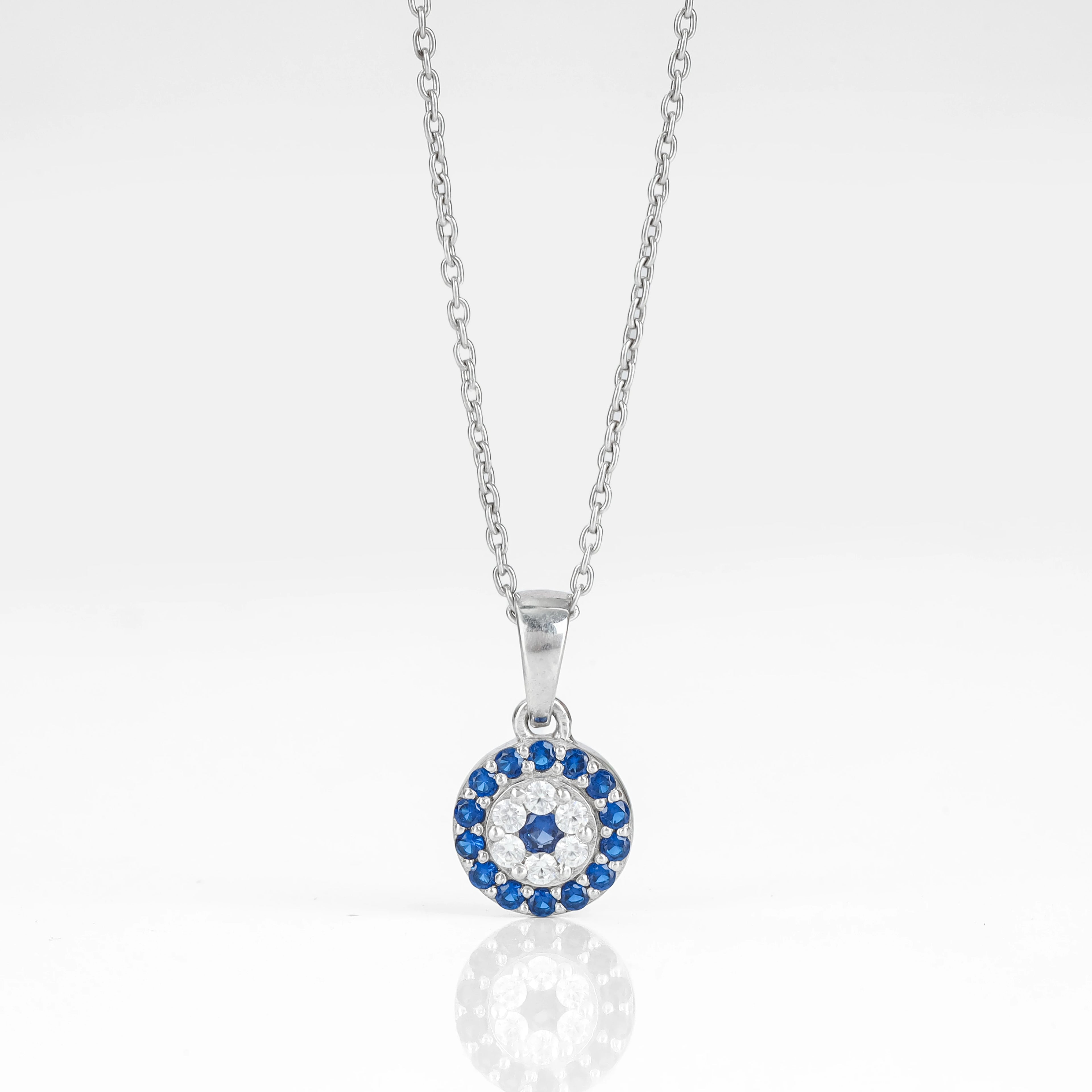 Circular Evil Eye Pendant