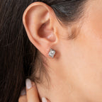 Round Diamond Italian Stud Earrings - 92Five