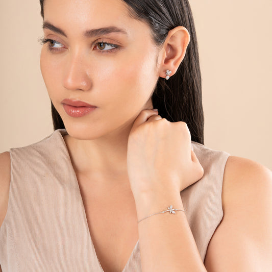 Dainty Bowknot Stud Earrings